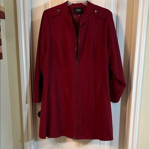 Torrid Red Zippered Coat